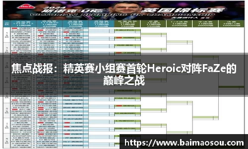 焦点战报：精英赛小组赛首轮Heroic对阵FaZe的巅峰之战